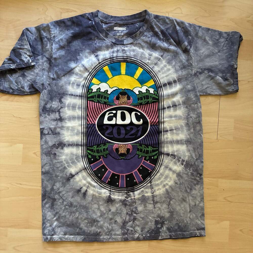 Insomniac EDC 2021 Tie-Dye Graphic T-Shirt